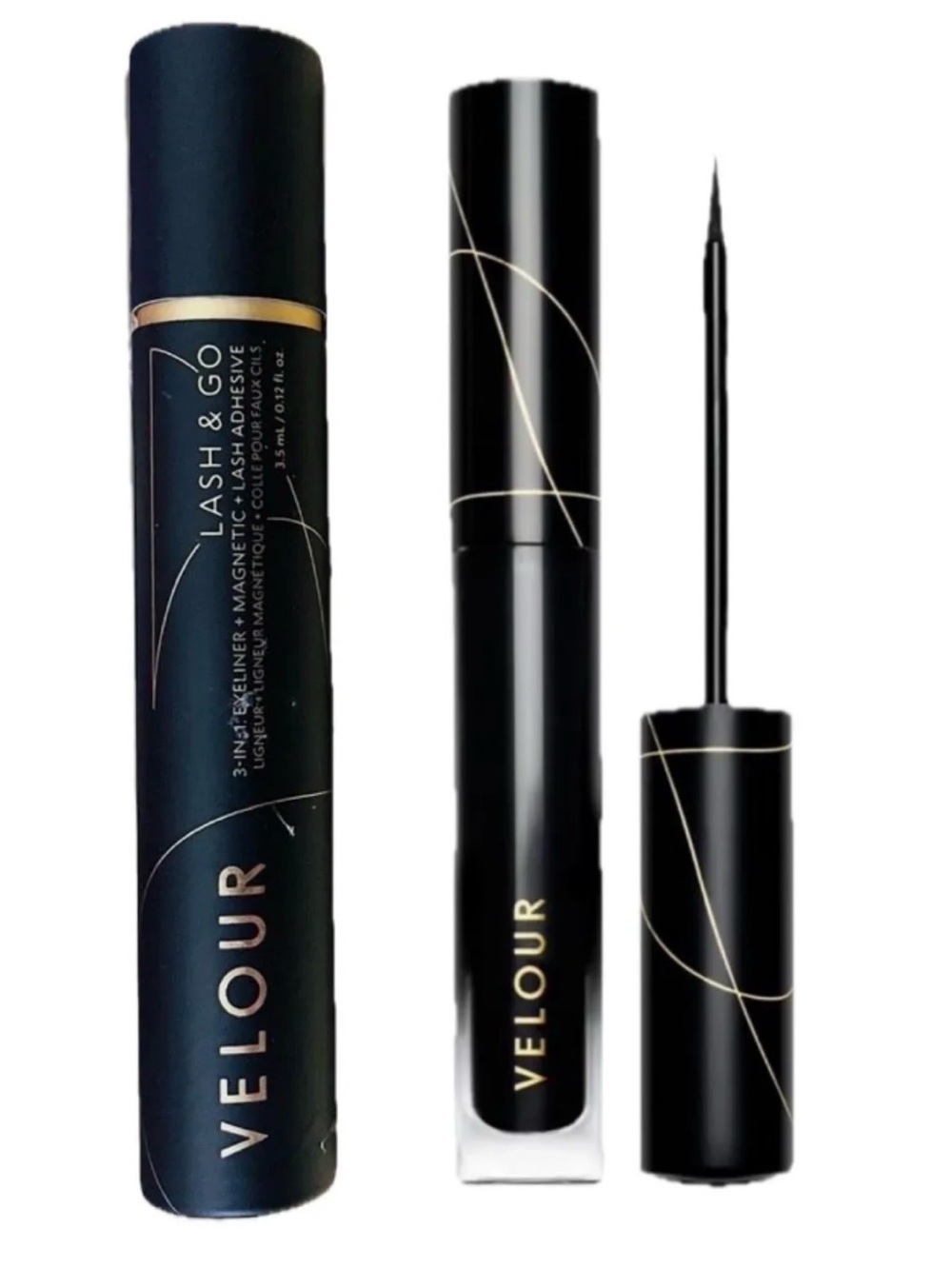 Velour Lash & Magnetic Eyeliner Duo — Black
